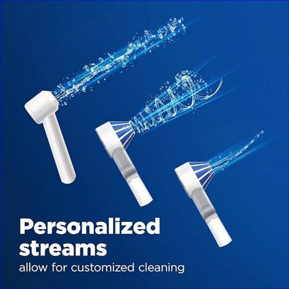 ORAL-B Water Flosser Advanced Portable Oral Irrigator Handle with 2 Nozzles -NIB - Picture 6 of 11